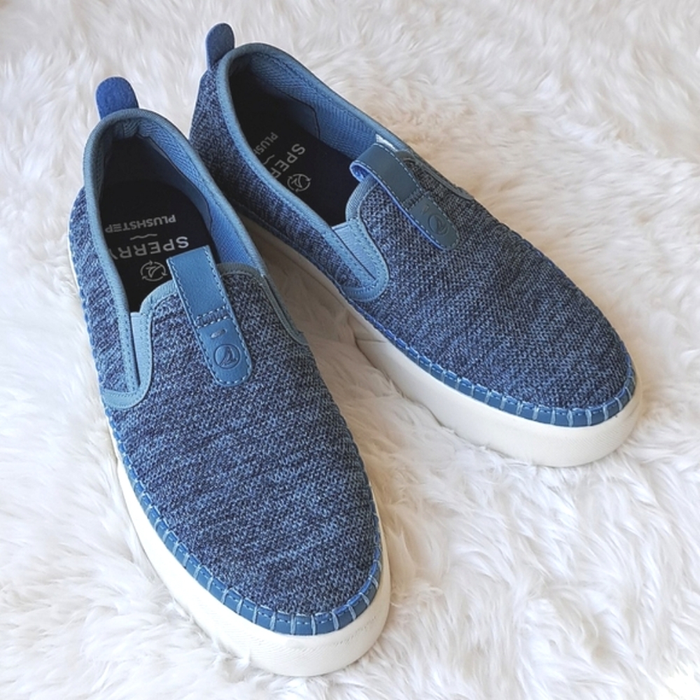 Sperry Breaker Plushstep Seacycled Slip-On Women's Sneakers 8 New Without Box